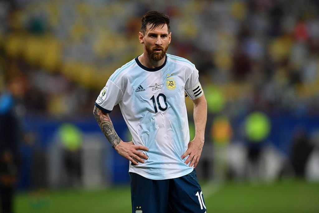 Argentina's Lionel Messi at the 2019 Copa America Tournament